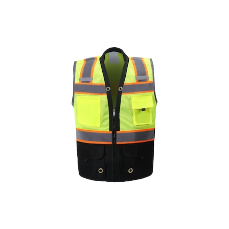 Premium Surveyor Vest, Black, X-large, Class 2